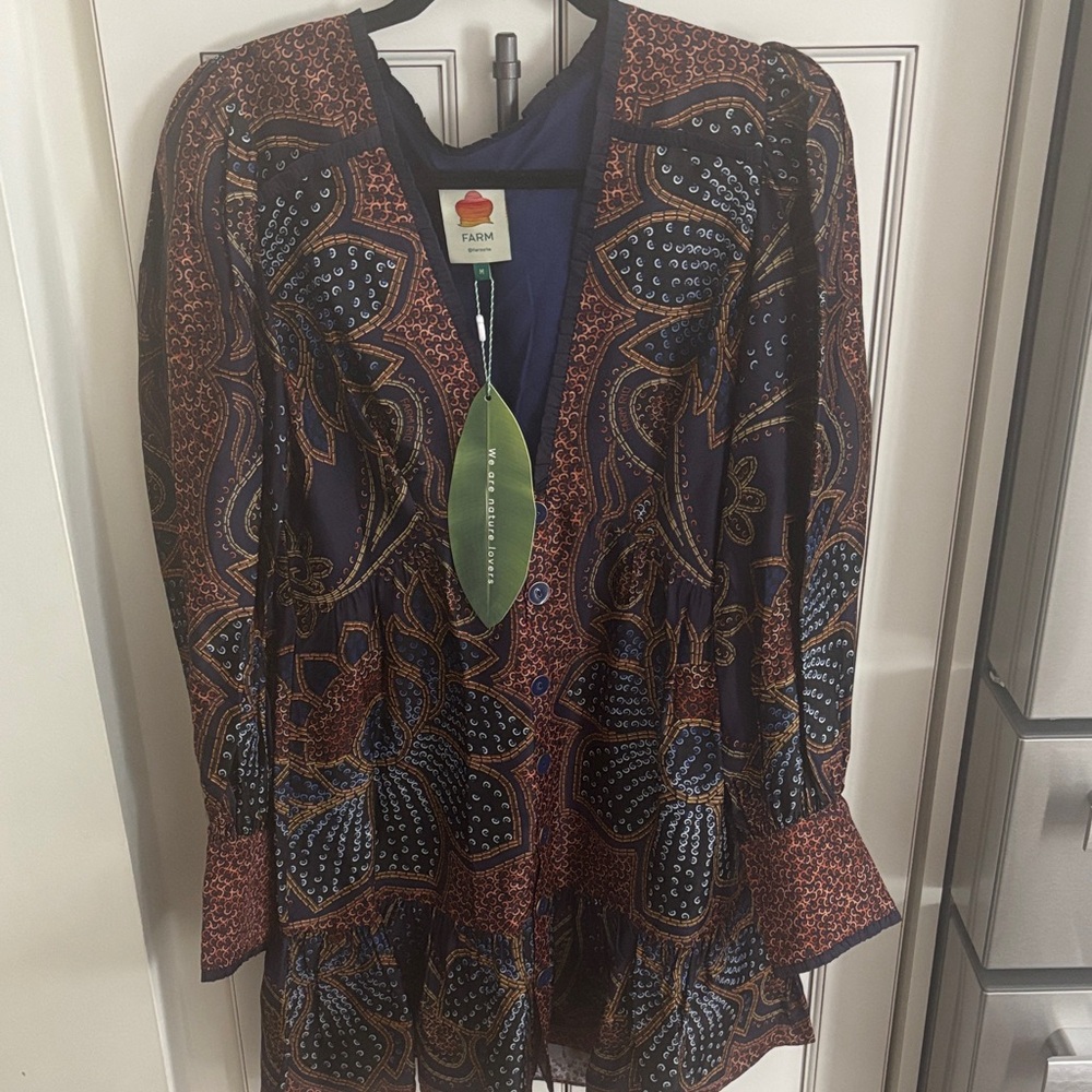 FARM Rio Vibrant Paisley Dress